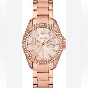 Relic by Fossil Women's Emersyn Rose Gold-Tone Multifunction Watch ZR16023
